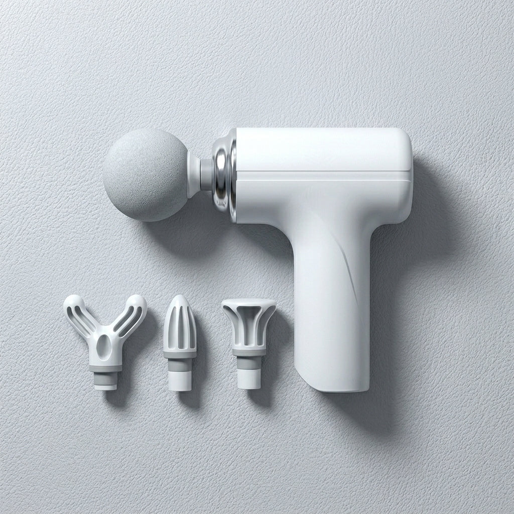 Mini Gun Massager for Pain Relief | Deep Tissue Body Massager with 4 Heads