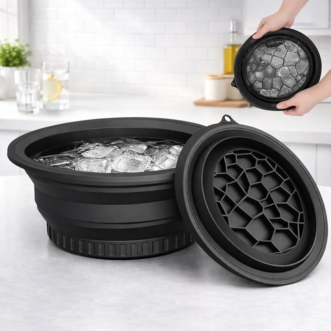 Face Bowl for Ice with Built in Ice Tray