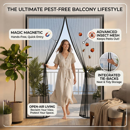 Magnetic Mosquito Screen Door Net Curtain