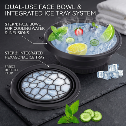 Face Bowl for Ice with Built in Ice Tray