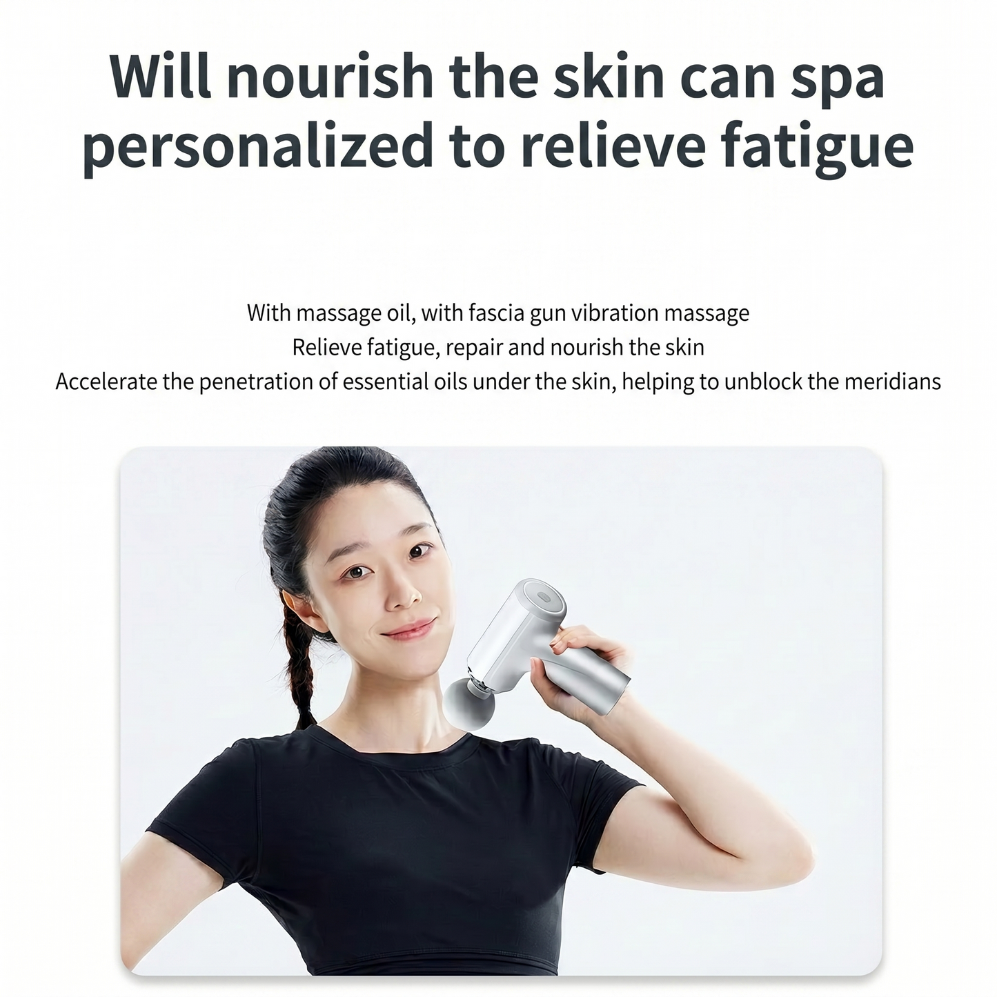 Mini Gun Massager for Pain Relief | Deep Tissue Body Massager with 4 Heads