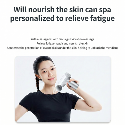 Mini Gun Massager for Pain Relief | Deep Tissue Body Massager with 4 Heads