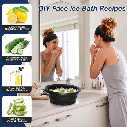 Face Bowl for Ice with Built in Ice Tray