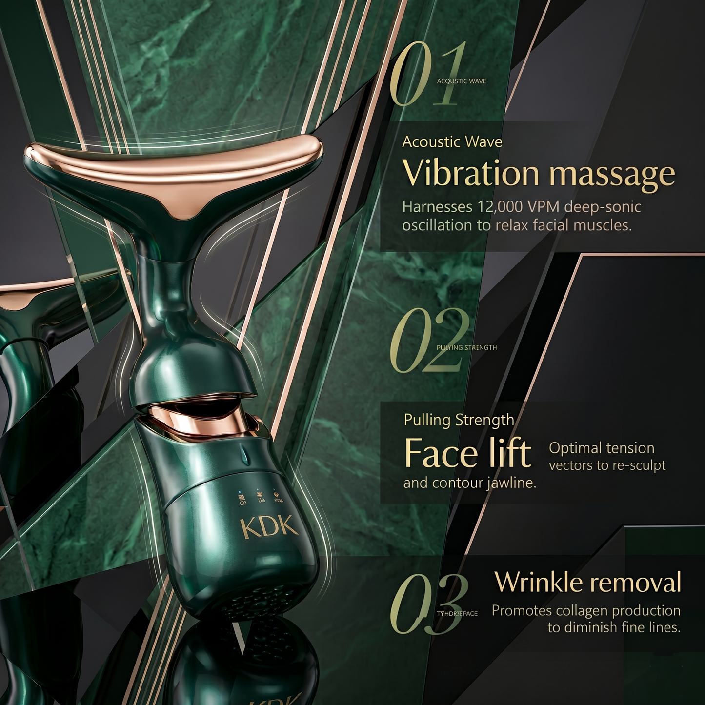 GlowLift™ 3-In-1 Facial Sculpting Massager