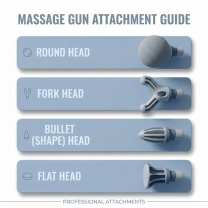 Mini Gun Massager for Pain Relief | Deep Tissue Body Massager with 4 Heads
