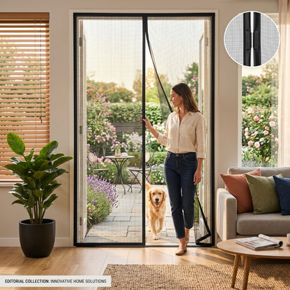 Magnetic Mosquito Screen Door Net Curtain