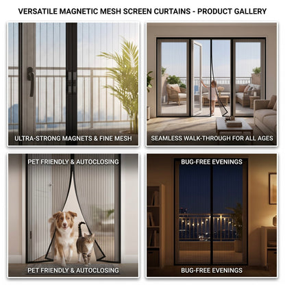 Magnetic Mosquito Screen Door Net Curtain