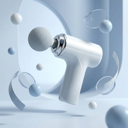 Mini Gun Massager for Pain Relief | Deep Tissue Body Massager with 4 Heads