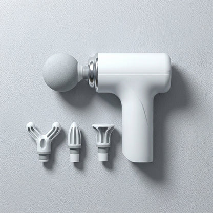 Mini Gun Massager for Pain Relief | Deep Tissue Body Massager with 4 Heads