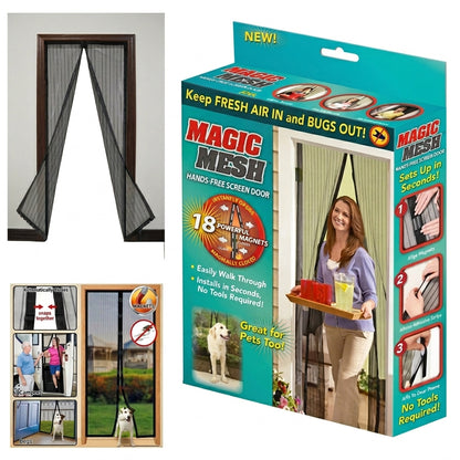 Magnetic Mosquito Screen Door Net Curtain