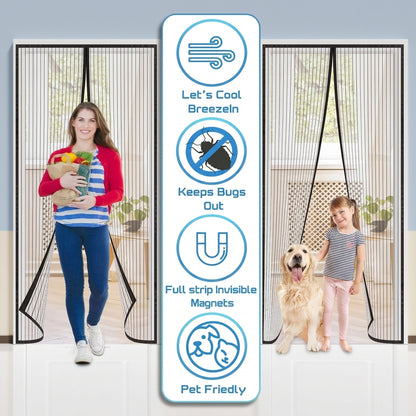 Magnetic Mosquito Screen Door Net Curtain