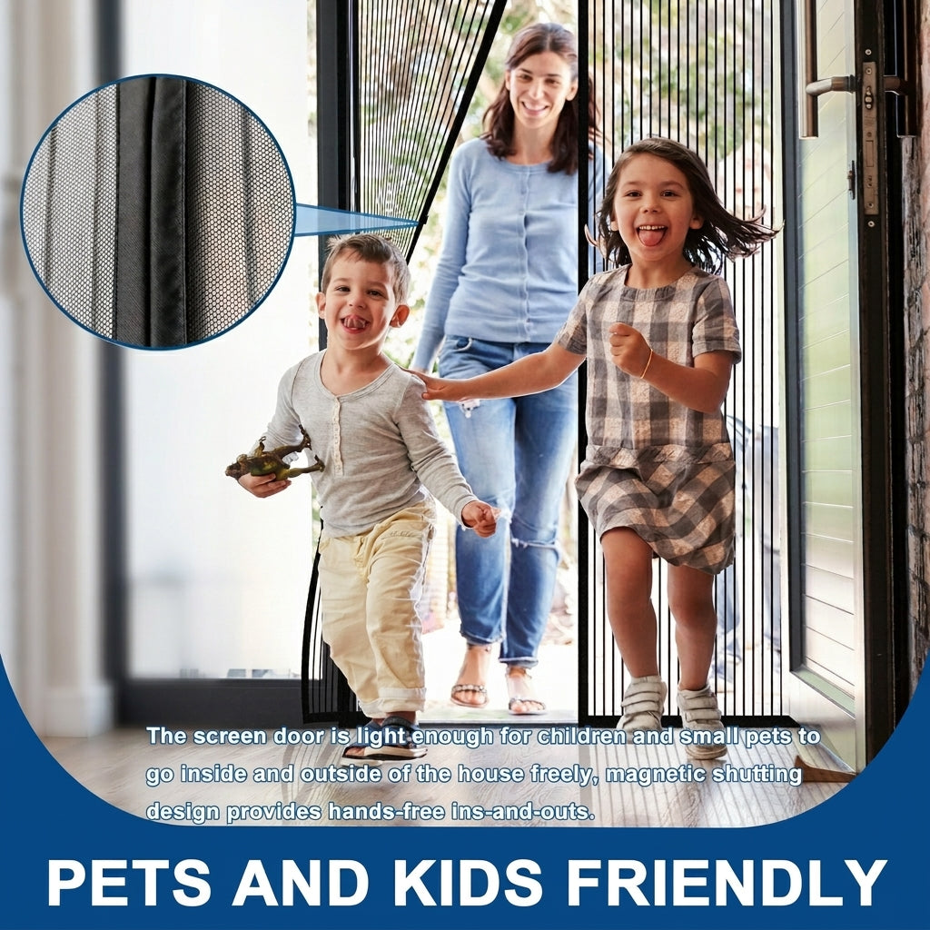 Magnetic Mosquito Screen Door Net Curtain
