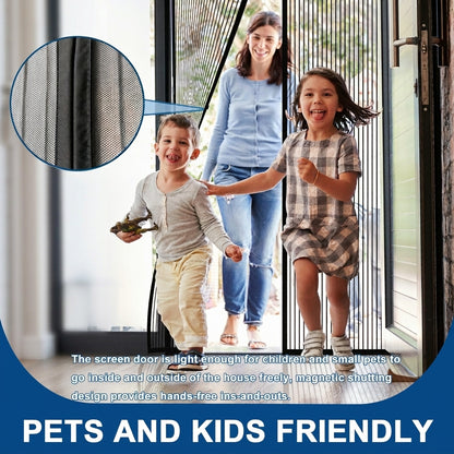 Magnetic Mosquito Screen Door Net Curtain
