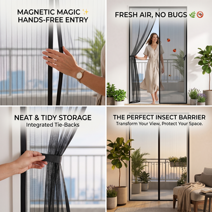 Magnetic Mosquito Screen Door Net Curtain
